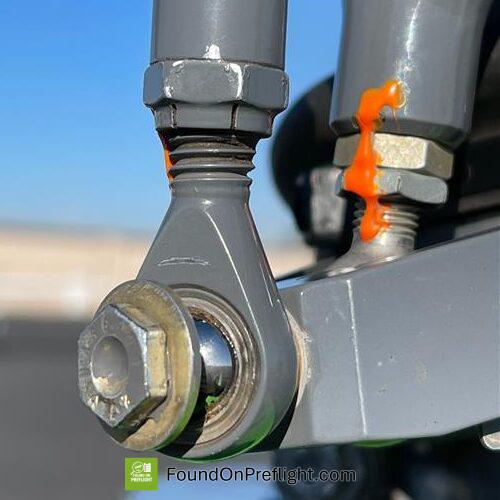 R22 Pitch Link Rod End Damage