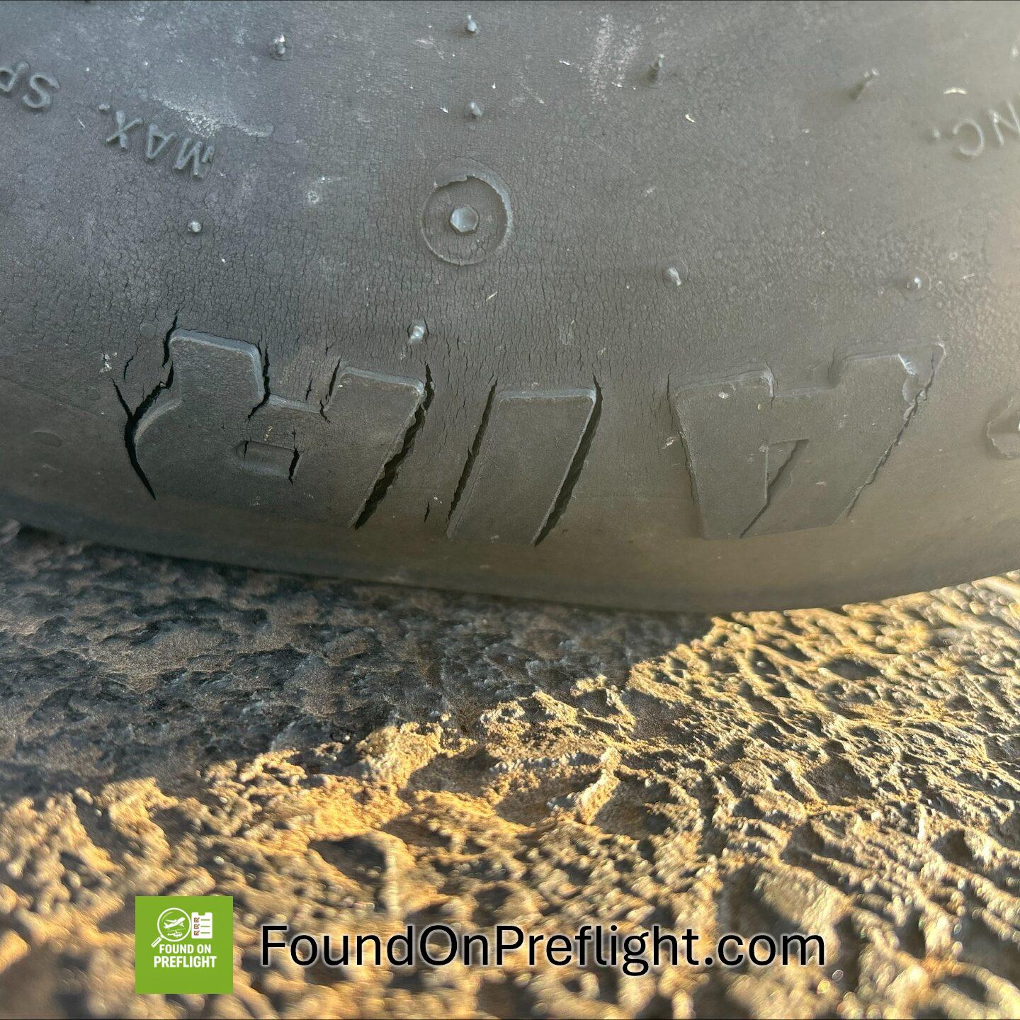 C172 cracks in tire sidewall
