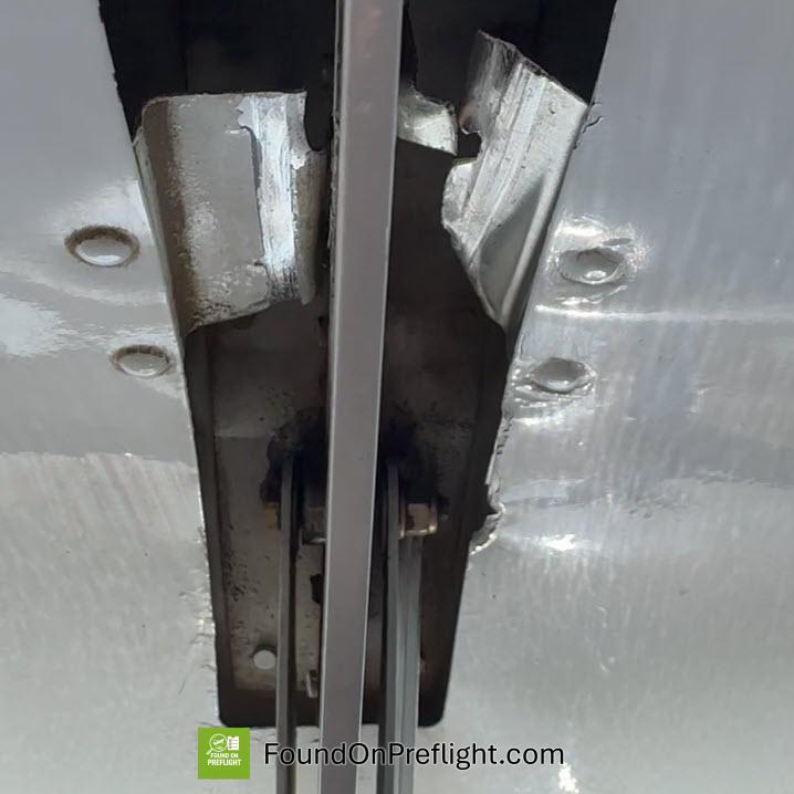 C172 flap track damage