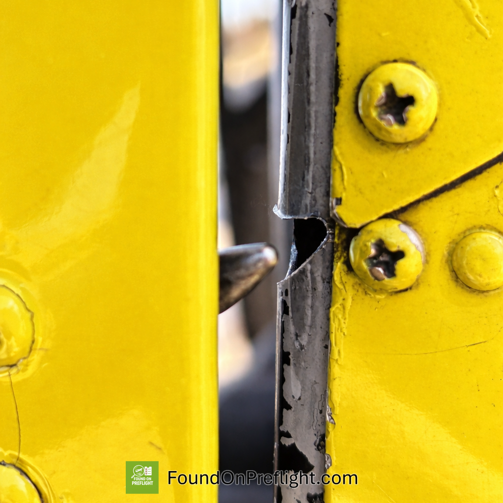 R44 Door strike plate worn - door keeps opening on it's own.