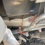 R22 cooling sheet metal retainer wire broke and sheet metal rubbed oil line