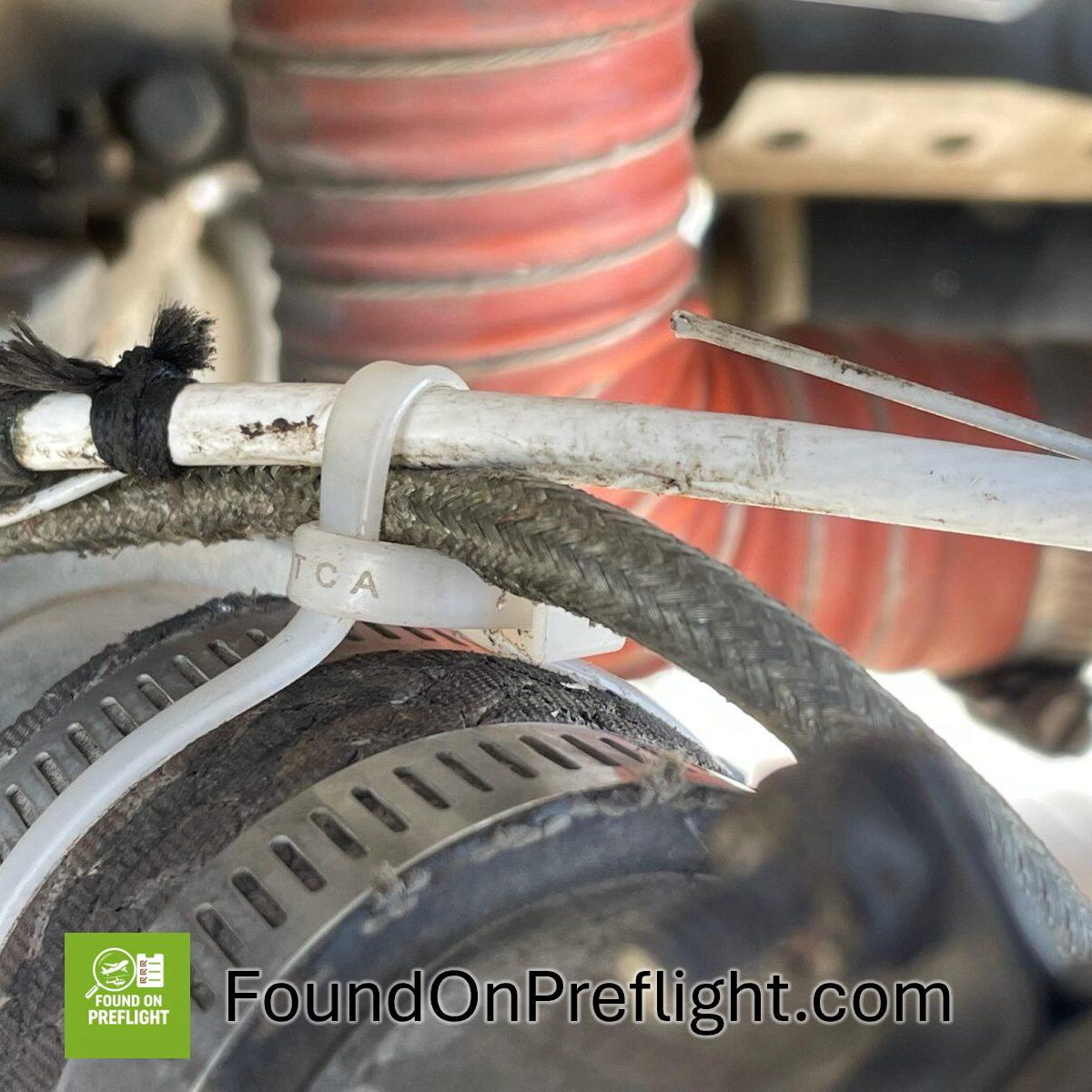R22 - Mx accidently snipped CHT sensor wire replacing a zip tie...