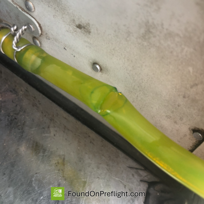 Robinson R22 Fuel Sample Line Broken