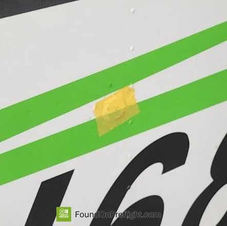 Tape left on static port