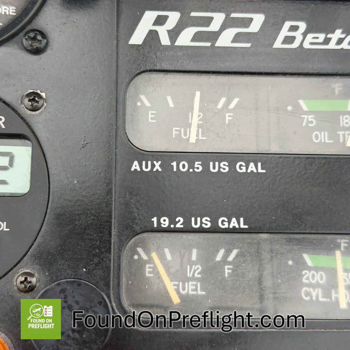 Robinson R22 – Faulty Fuel Float Sensor