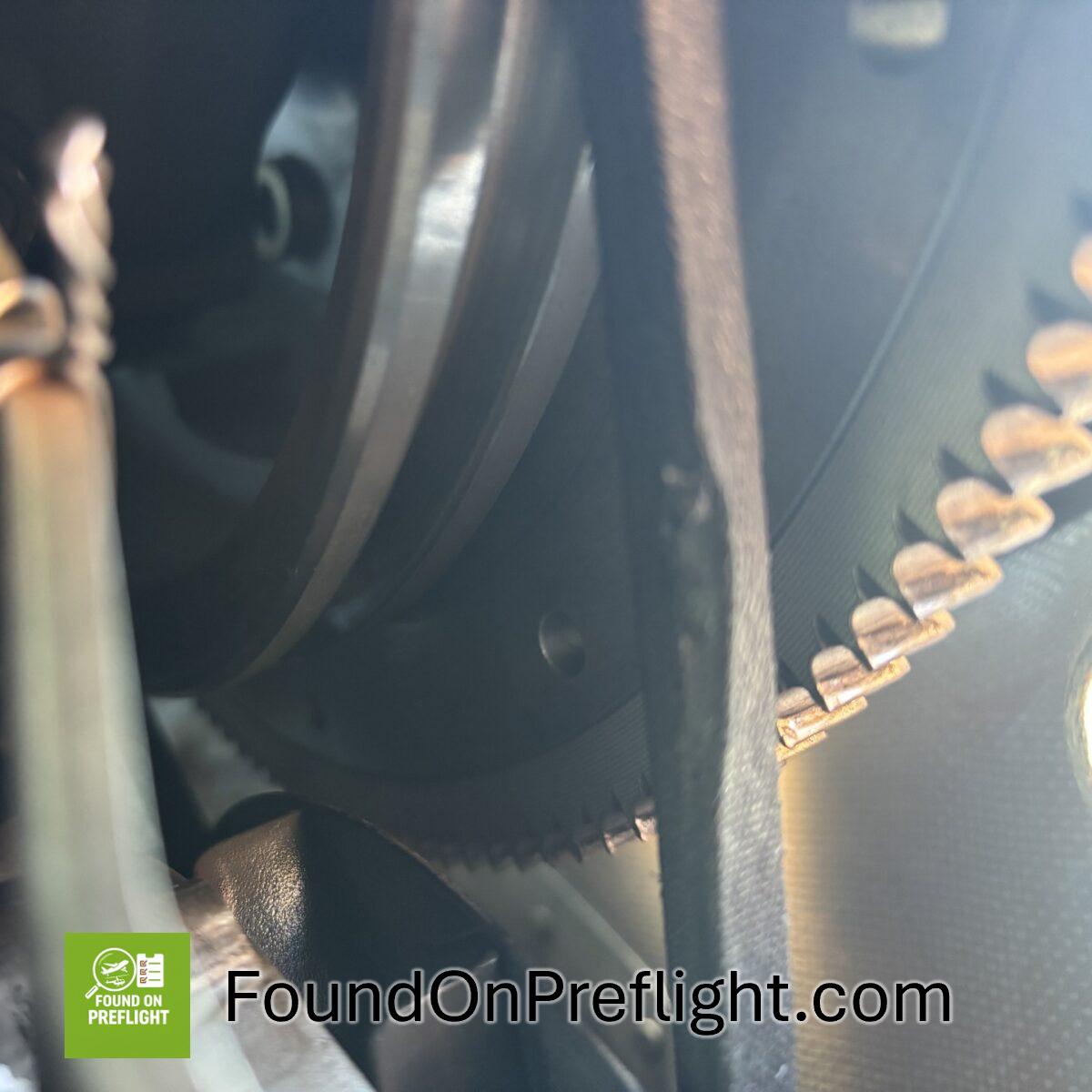 C172 damaged alternator belt