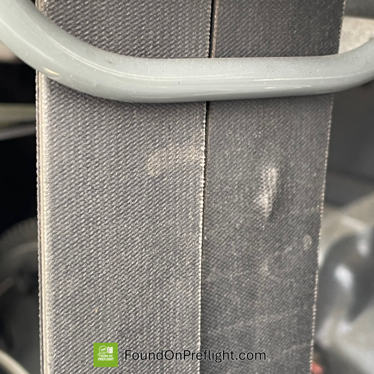 R22 damage to the drive belt
