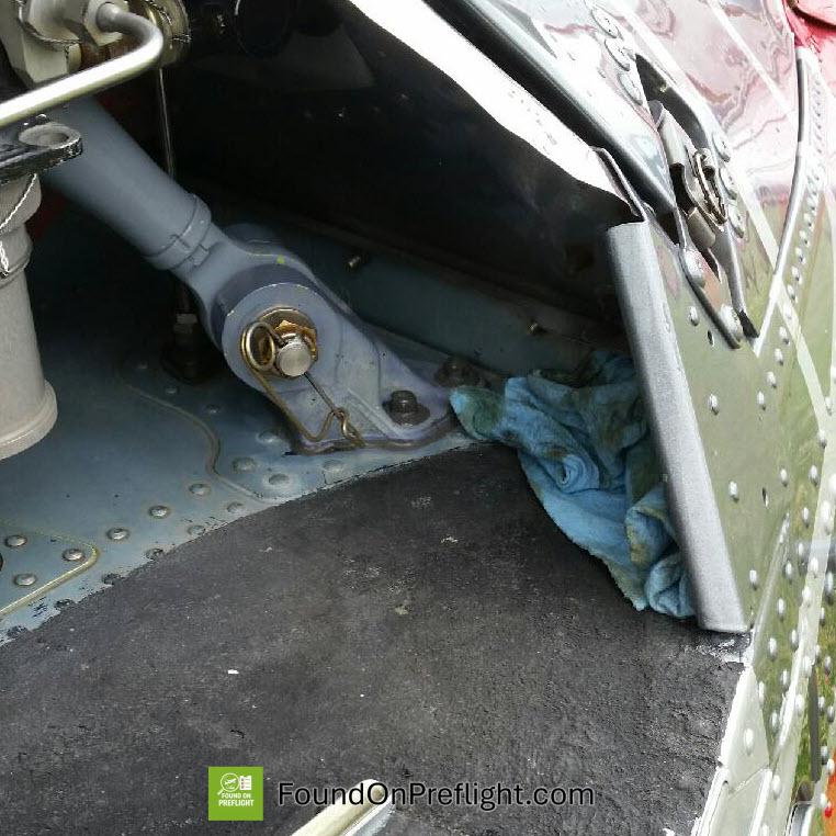 AS350 rag found from overnight maintenance