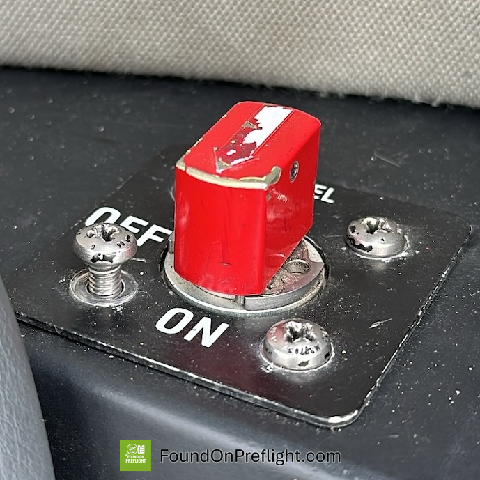 R22 fuel shut off loose screw