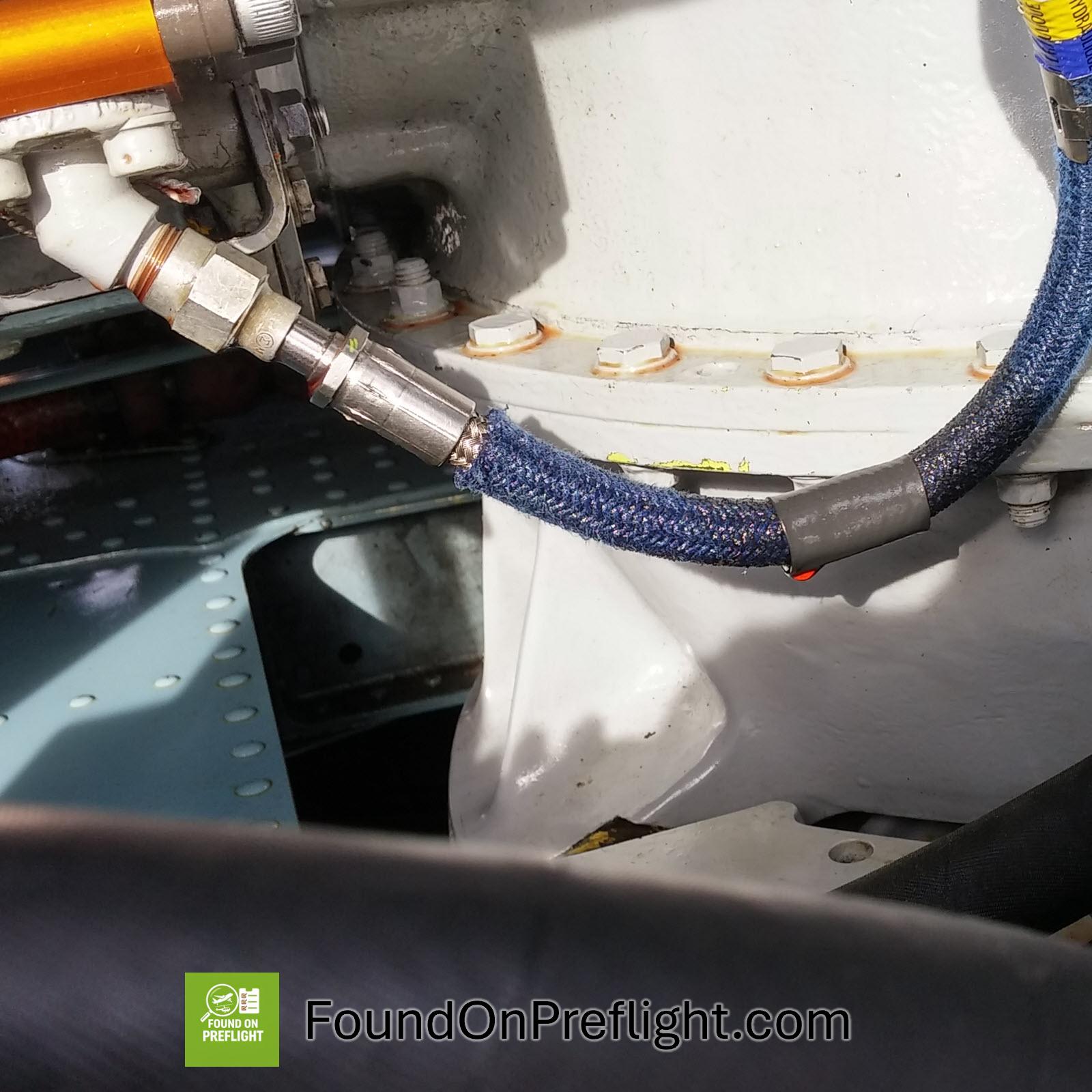 AS350 hydraulic system leak