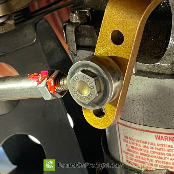 R22 throttle control broken torque stripe
