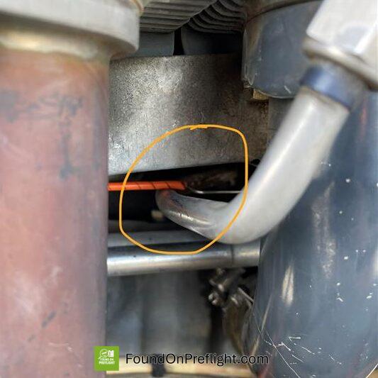 R22 wire rubbing against oil line