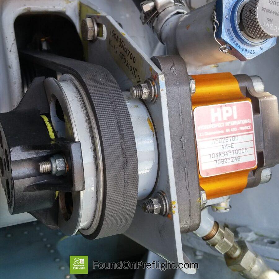 AS350 Hydraulic Pump Belt Wear