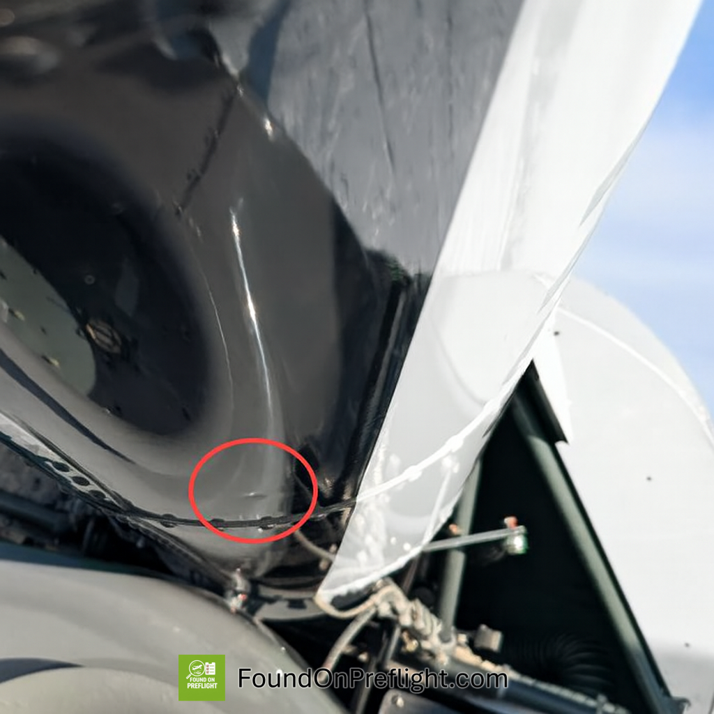 R22 dent in tail cone
