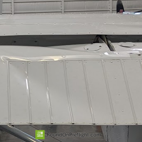 C172 damage to flap