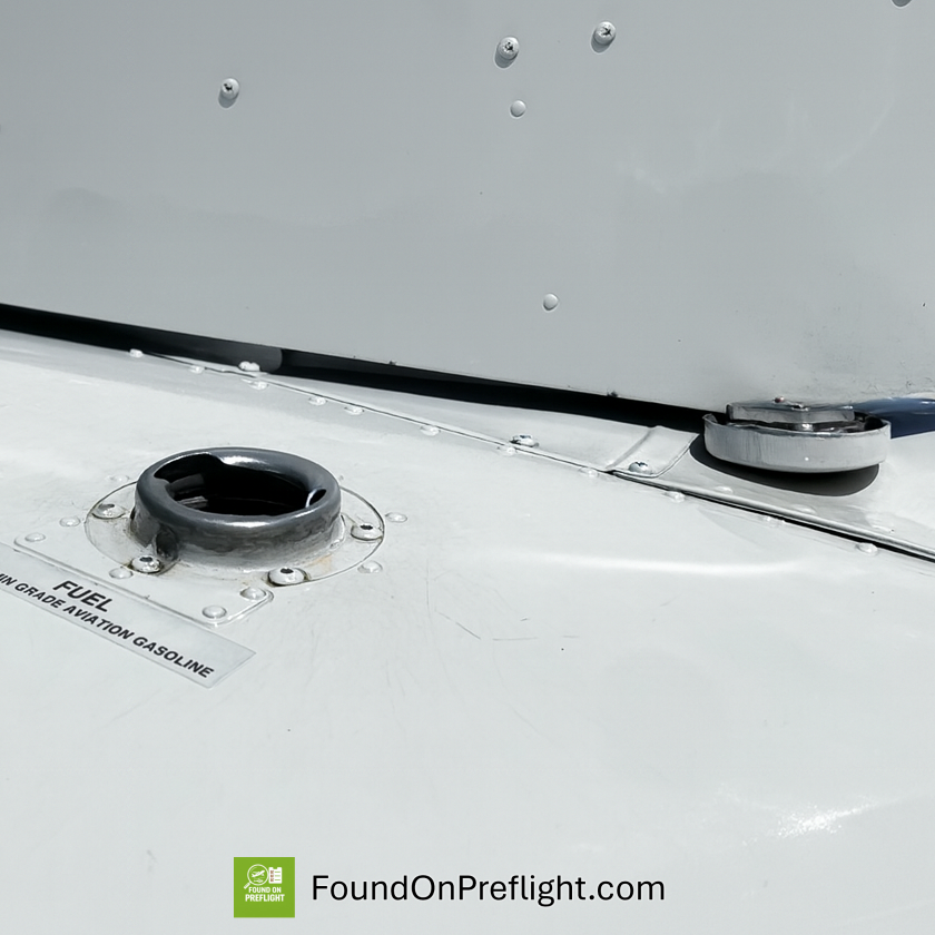 R44 fuel cap found off