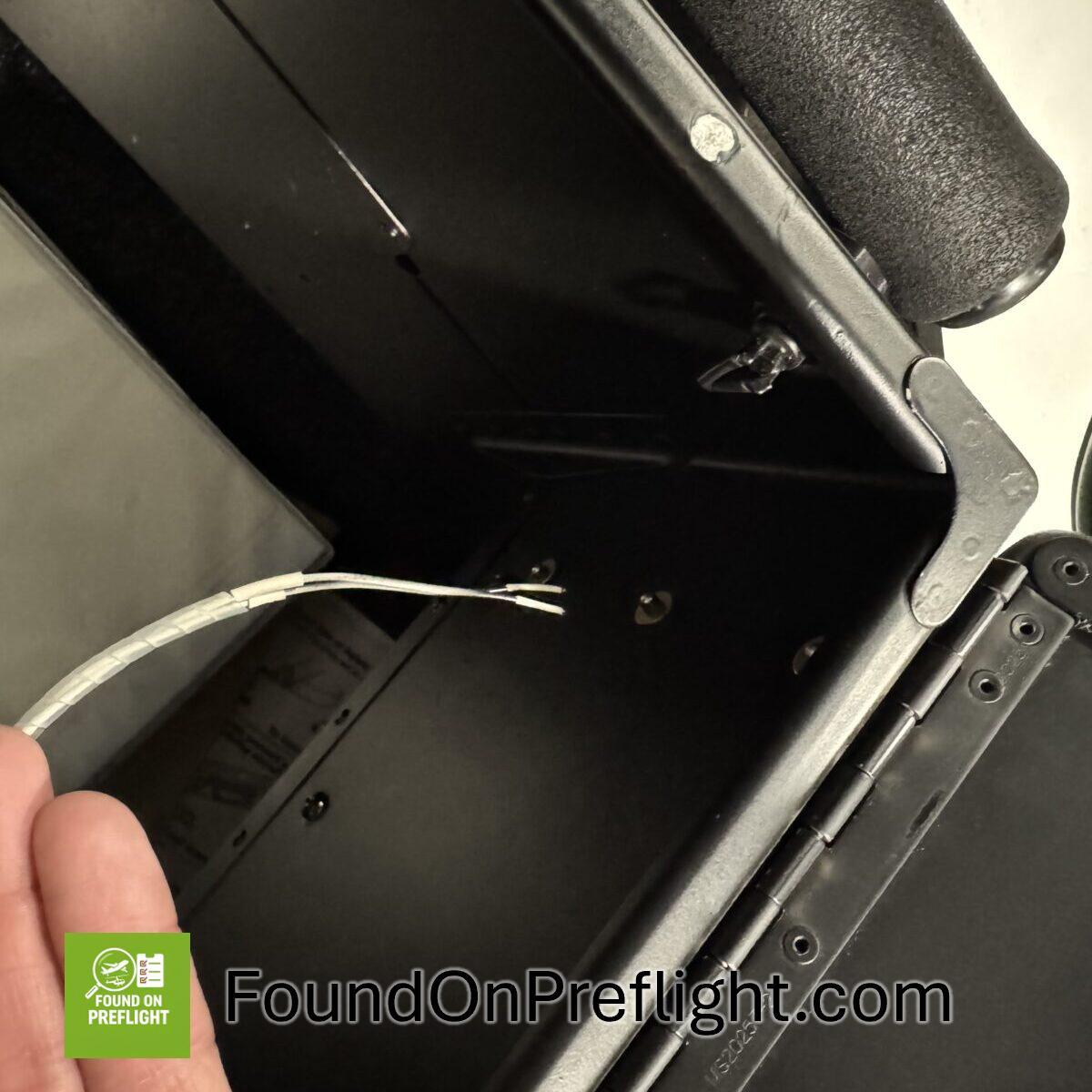 Robinson R44 Loose Wires Under Seat