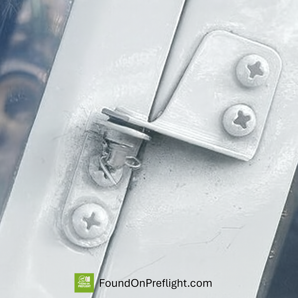 R22 door pin incorrectly installed