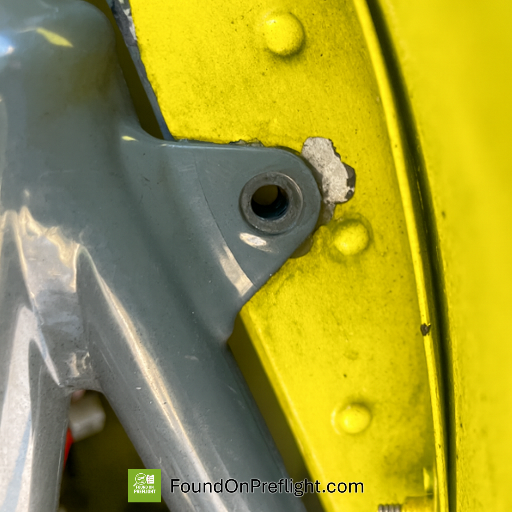 R22 screw missing from frame to sheet metal