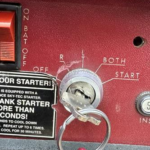 Correct ignition position = OFF