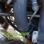 Robinson R22 - Loose Spark Cable Tidy - How it should look