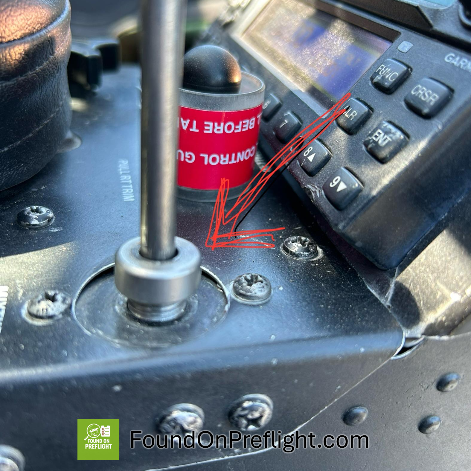 R22 fuel mixture cutoff control coming unscrewed