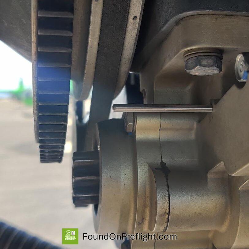 R22 timing rod left in place