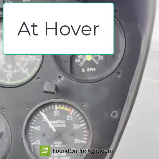 R22 MAP gage delay at hover power