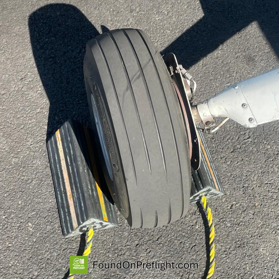 C172 flat/bald spot on tire