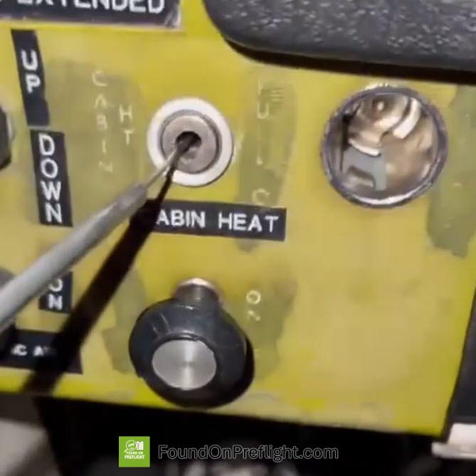 C172 cabin heat control broken