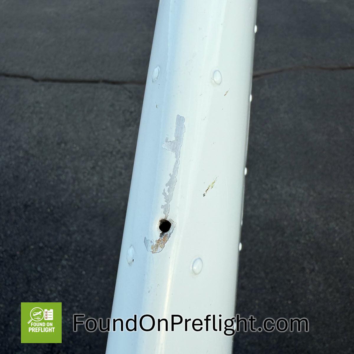 C172 - Hole in Vertical Stabilizer