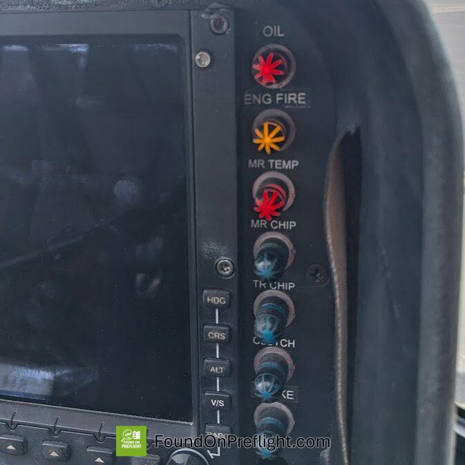 Robinson R44 – Warning/Caution Lights Wrong Color