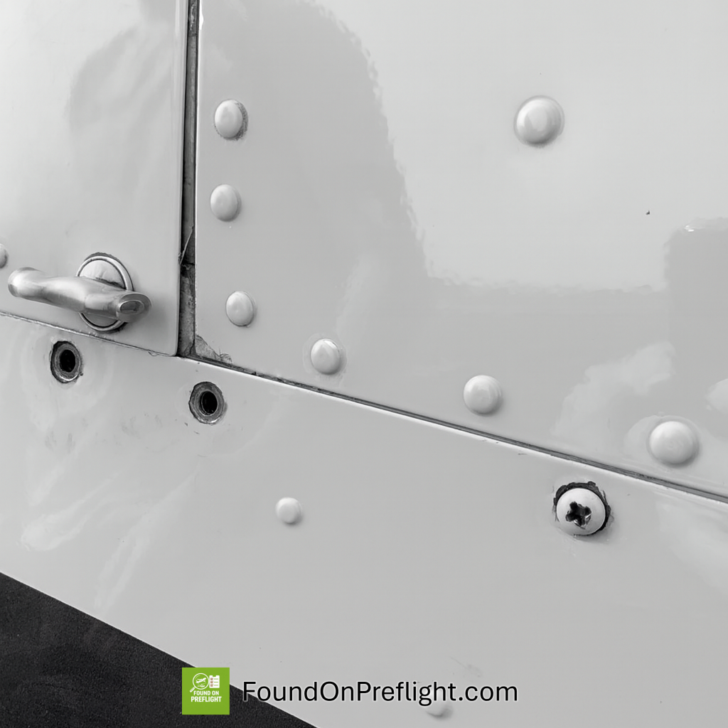 R44 missing two panel screws